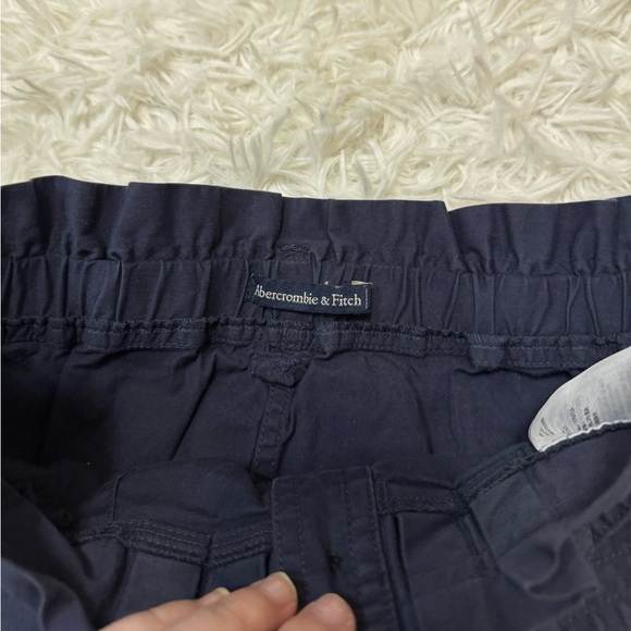 Abercrombie & Fitch Skirt Navy Blue Skirt Button Down Skirt Blue Mini Skirt - Picture 4 of 6